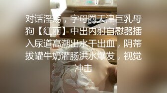 对话淫荡，字母圈天津巨乳母狗【红丽】中出内射自慰器插入尿道高潮出水干出血，阴蒂拔罐牛奶灌肠洪水爆发，视觉冲击