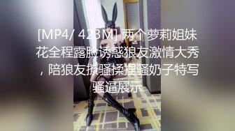 [MP4/ 423M] 两个萝莉姐妹花全程露脸诱惑狼友激情大秀，陪狼友撩骚揉捏骚奶子特写骚逼展示