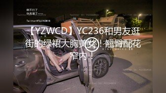 【YZWCD】YC236和男友逛街的绿裙大胸美女！翘臀配花窄内！